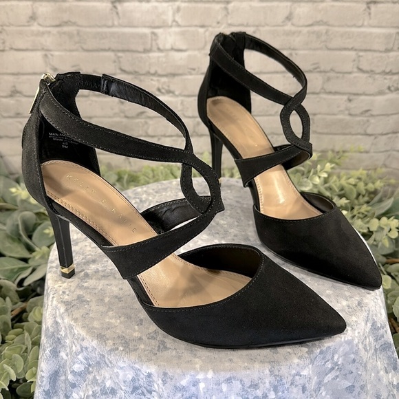 Kelly & Katie “Evie” Black Pointed Toe Strappy Stiletto Dress Heels WMS 9M🖤EUC - Picture 9 of 9